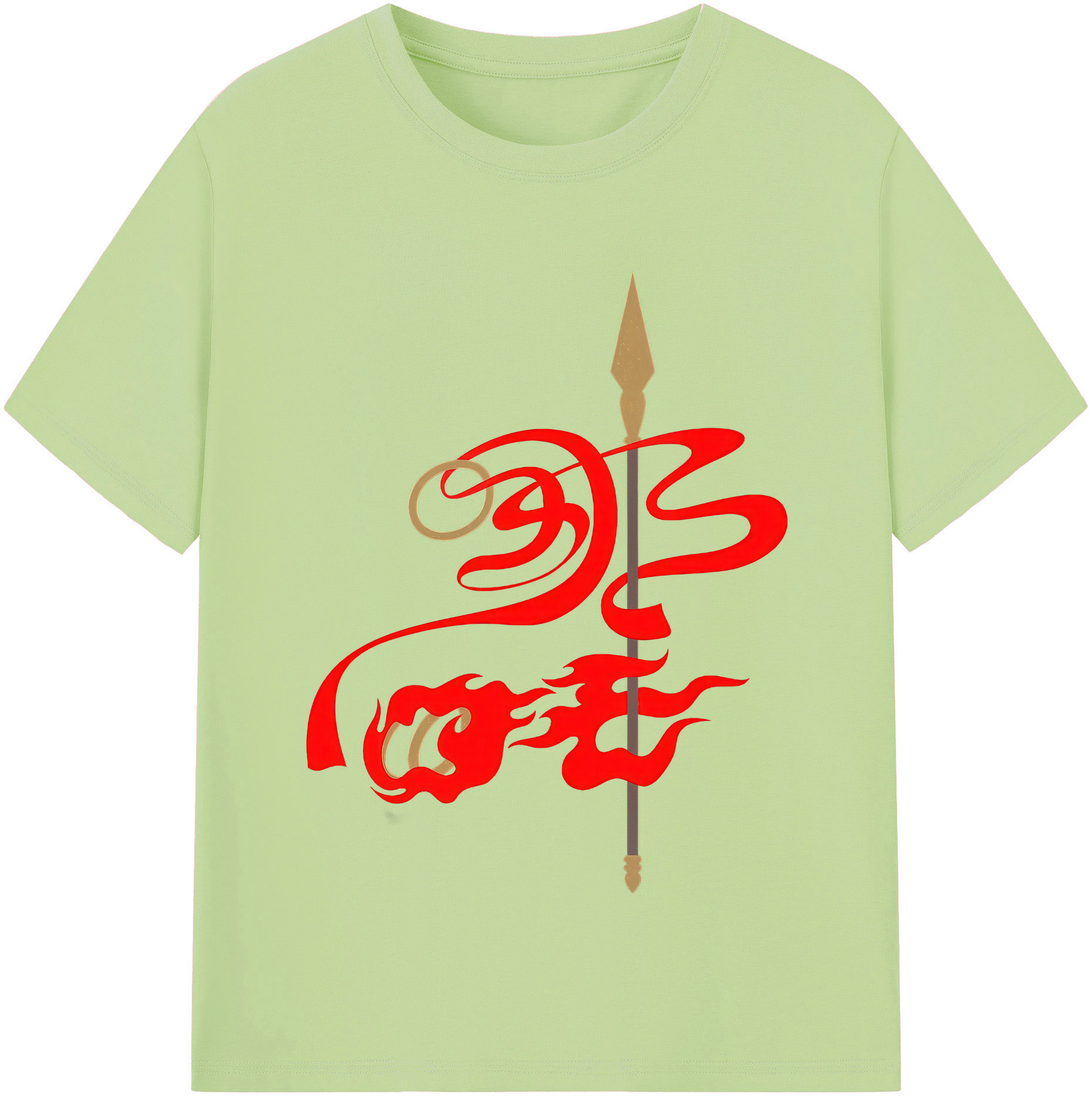 （画像用） Ne Zha 2 ナタ 魔童の大暴れ 綿100％半袖Tシャツ（フロントプリント）